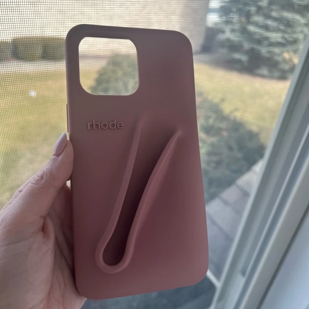 RHODE Sculpted Silicone Phone Case in Dusty Rose IPhone 14 Pro Max